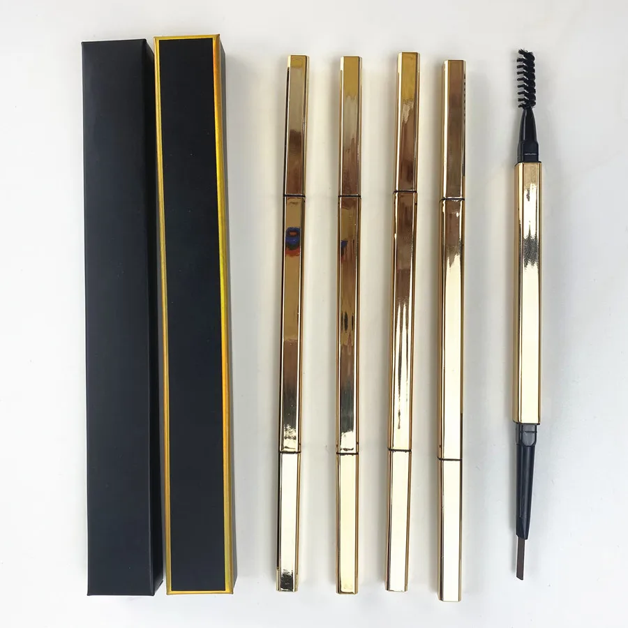 5-color Gold Tube Eyebrow Pencil Waterproof and Sweat-proof Triangular Rotating Double Headband Brush
5-color Gold Tube Eyebrow Pencil Waterproof and Sweat-proof Triangular Rotating Double Headband Brush