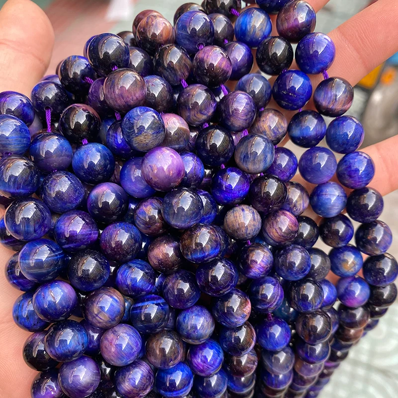 Natural Color Starry Sky Blue Tiger Eye Stone Beads 6 8 10mm Round Loose Spacer Beads For Jewelry Making DIY Bracelet 15" Strand
Natural Color Starry Sky Blue Tiger Eye Stone Beads 6 8 10mm Round Loose Spacer Beads For Jewelry Making DIY Bracelet 15" Strand