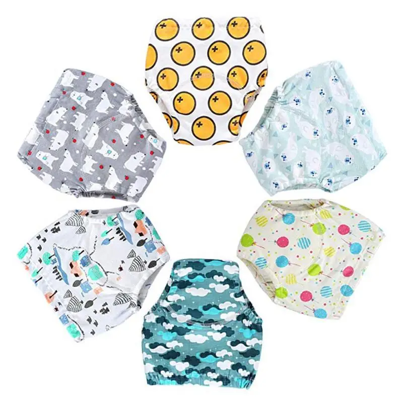 6pcs Diapers Training Pants Reusable Cute Baby Personality Breathable Cartoon Printing Splicing Wrap Cloth Nappy Changing
6pcs Diapers Training Pants Reusable Cute Baby Personality Breathable Cartoon Printing Splicing Wrap Cloth Nappy Changing