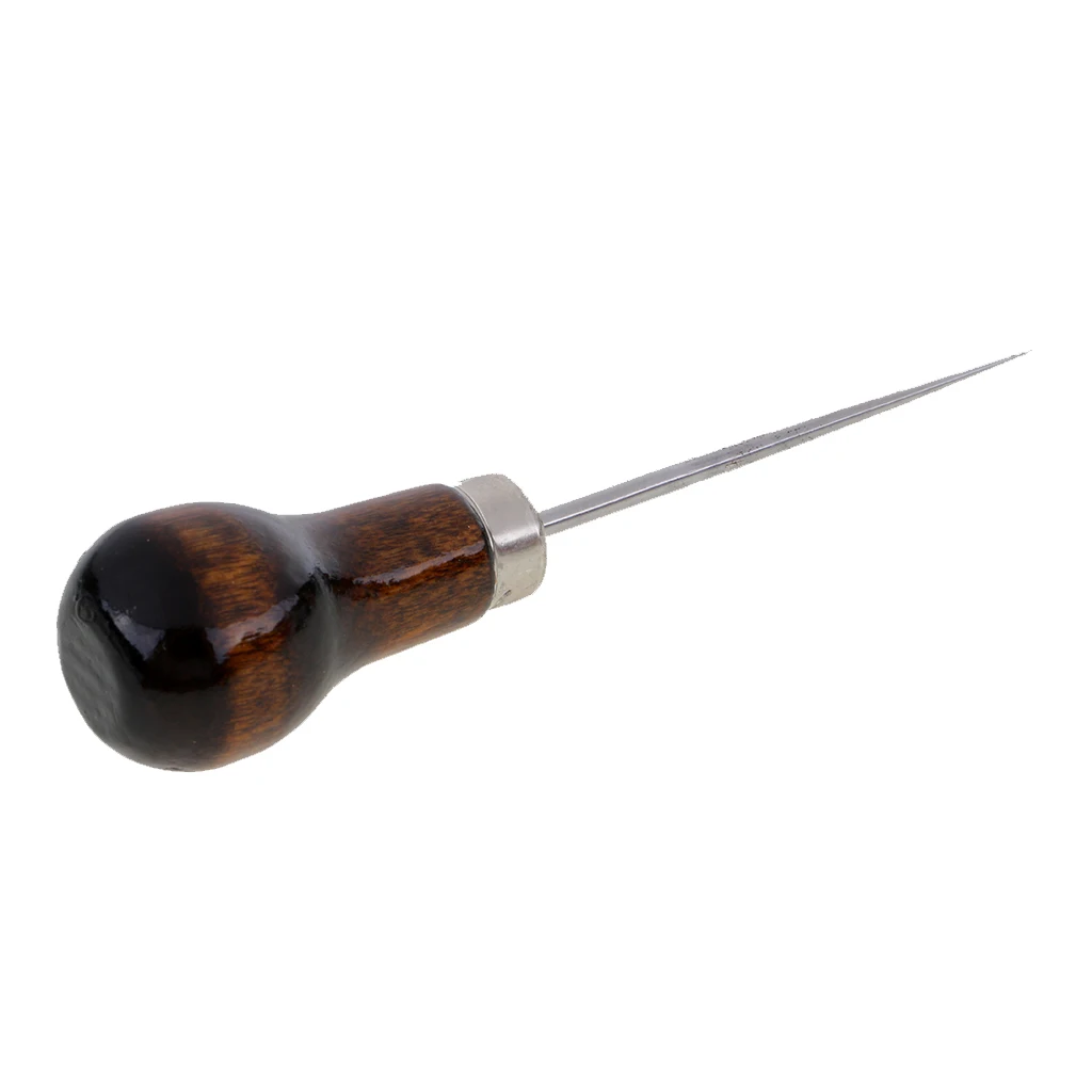 Wood Handle Scratch Awl Pinpoint Hole Punching Clicker Hand Tool Pin Sewing Punching Stitching Hole Maker
Wood Handle Scratch Awl Pinpoint Hole Punching Clicker Hand Tool Pin Sewing Punching Stitching Hole Maker