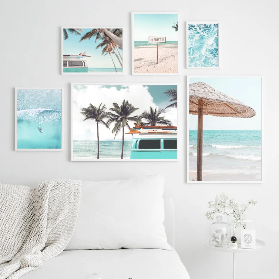 Blue Beach Surfing Van Tropical Nordic Canvas Painting Posters and Prints Canvas Wall Art Pictures for Wall Bedroom Decor Design 
Blue Beach Surfing Van Tropical Nordic Canvas Painting Posters and Prints Canvas Wall Art Pictures for Wall Bedroom Decor Design