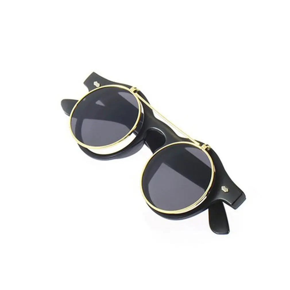 Punk Style Round Shape Clamshell Sunglasses Resin Lens Fashion Design Round Flip Up Goggles Classic Retro Men Women Goth Glasses
Punk Style Round Shape Clamshell Sunglasses Resin Lens Fashion Design Round Flip Up Goggles Classic Retro Men Women Goth Glasses