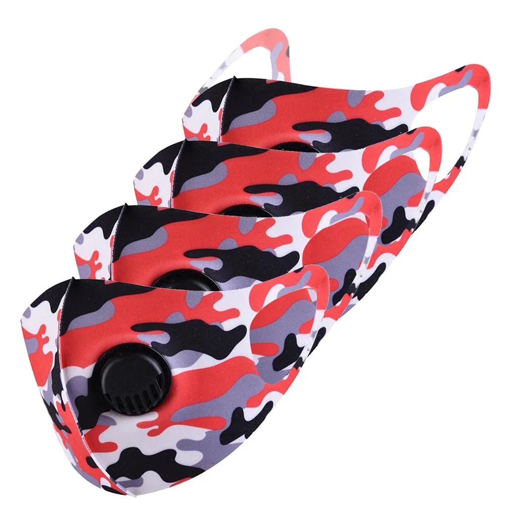 Face Masks Fashion Bandana Reusable Washable Protection Cover 4 PCs Adult Unisex Reusable Breathing Valve masque Breathable mask 
Face Masks Fashion Bandana Reusable Washable Protection Cover 4 PCs Adult Unisex Reusable Breathing Valve masque Breathable mask