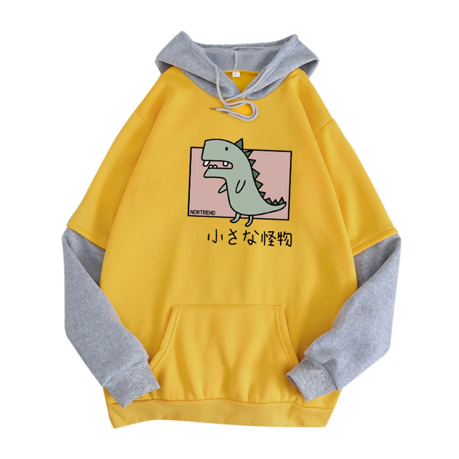 Женская Осенняя толстовка с капюшоном, бархатная толстовка с милым мультяшным принтом динозавра, свободная толстовка с капюшоном, популярн... 
Женская Осенняя толстовка с капюшоном, бархатная толстовка с милым мультяшным принтом динозавра, свободная толстовка с капюшоном, популярн...