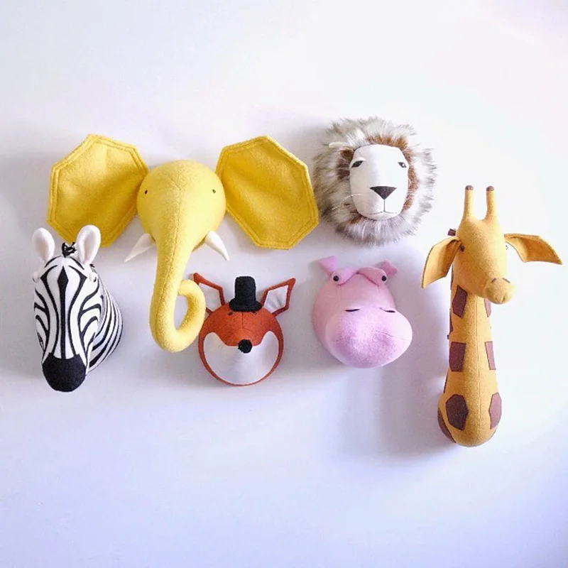 Zebra/Elephant/Giraffe 3D Animal Head Wall Mount Children Stuffed Toys Kids Room Wall Home Decoration Accessories Birthday Gifts
Zebra/Elephant/Giraffe 3D Animal Head Wall Mount Children Stuffed Toys Kids Room Wall Home Decoration Accessories Birthday Gifts