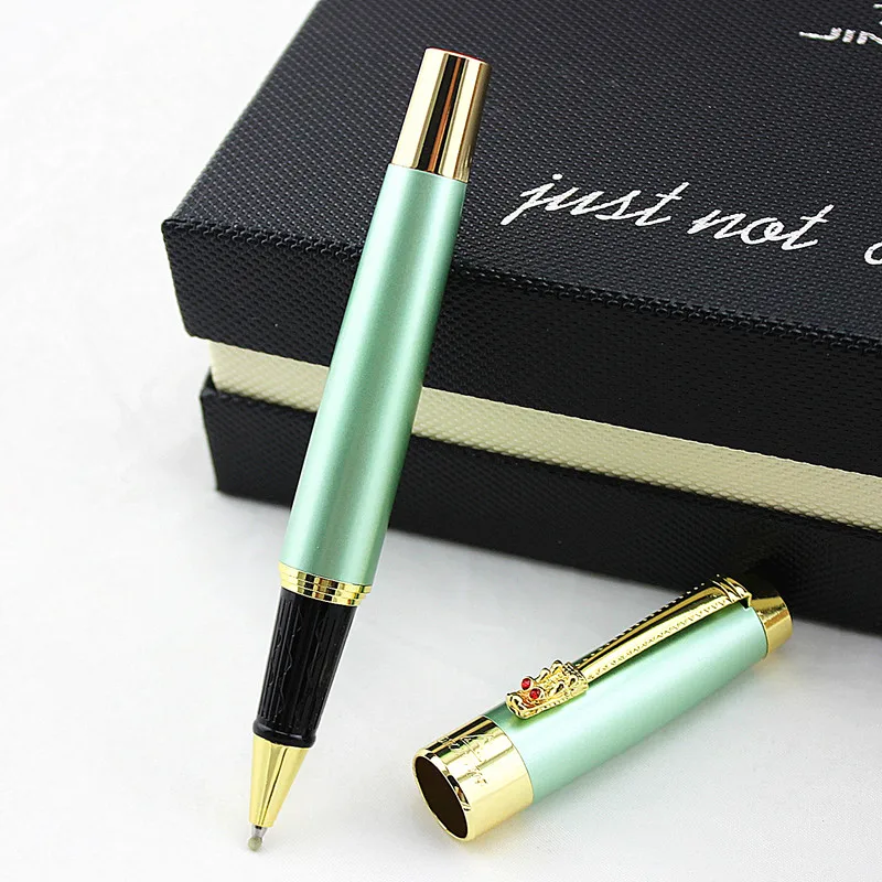 DIKA WEN golden clip Dragon pattern roller ball pen for collection luxury stationery executive office writing pens for gift
DIKA WEN golden clip Dragon pattern roller ball pen for collection luxury stationery executive office writing pens for gift