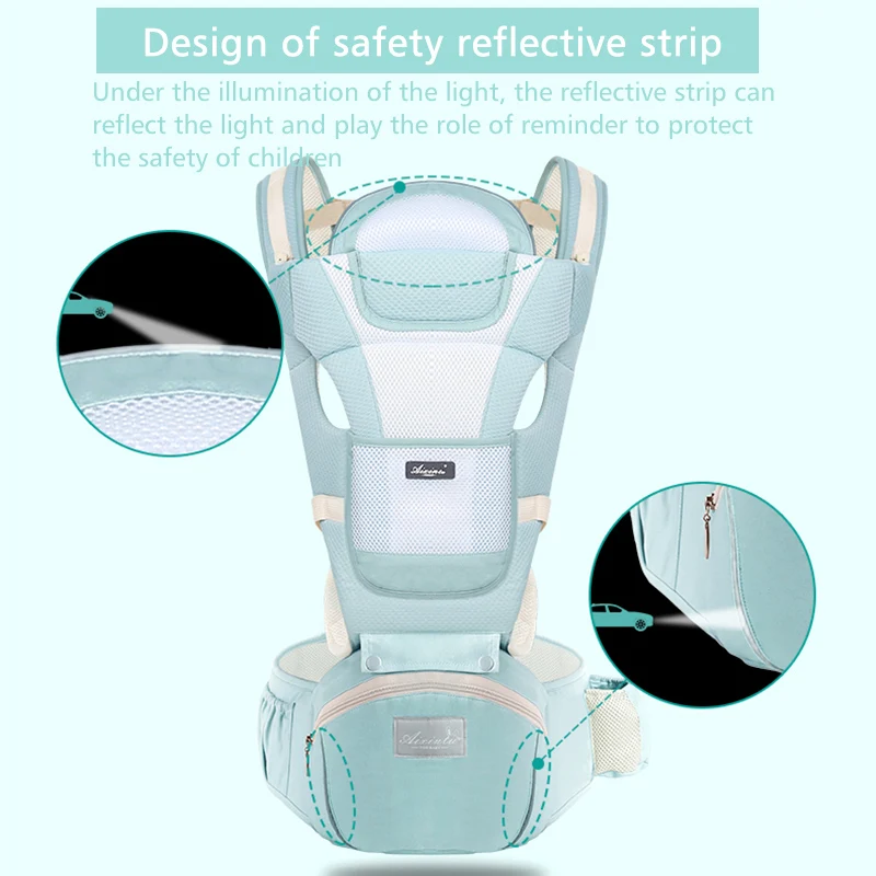 

Portable Baby Sling Hip Seat Carrier 0-36M Waist Stool Newborns Ergonomic Comfortable Backpack Front Facing Pouch Wrap Carriers