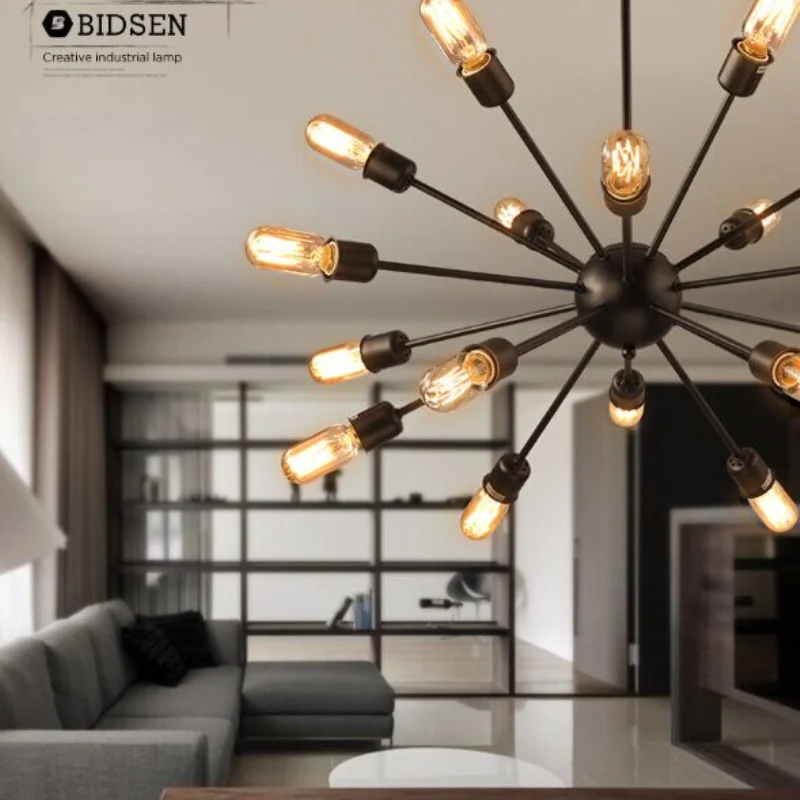 12 Lights American Vintage Industrial Pendant Light Satellite Style Restaurant Cafe Decor Haning Lamp E27 110-240V
12 Lights American Vintage Industrial Pendant Light Satellite Style Restaurant Cafe Decor Haning Lamp E27 110-240V
