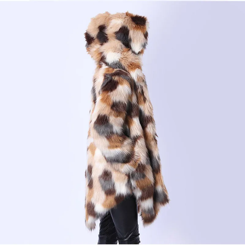 Женское зимнее длинное пальто с капюшоном размеры XA1ZB | Женская одежда