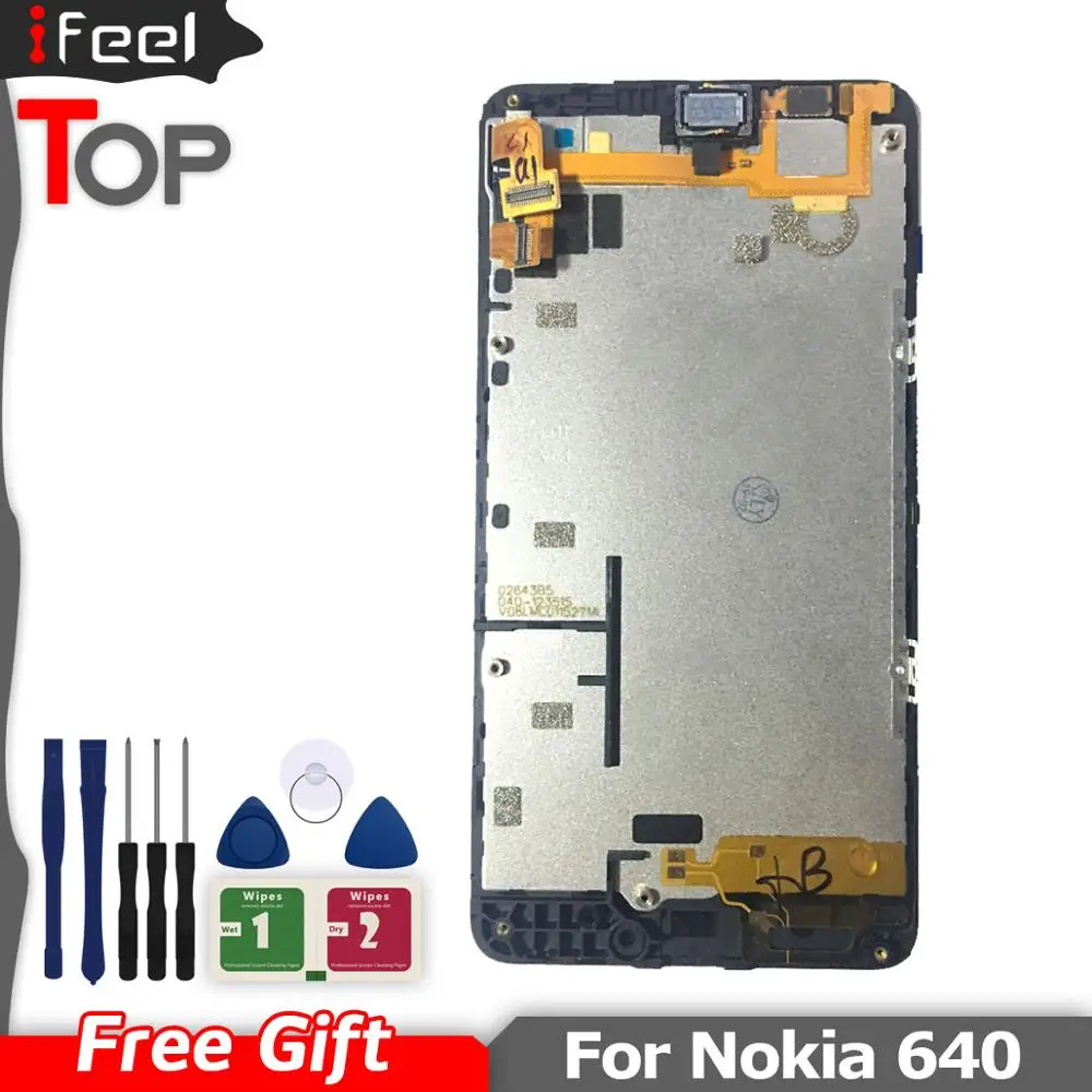 640 ЖК экран для NOKIA Microsoft Lumia Сенсорный с рамкой LTE замена|Экраны мобильных
