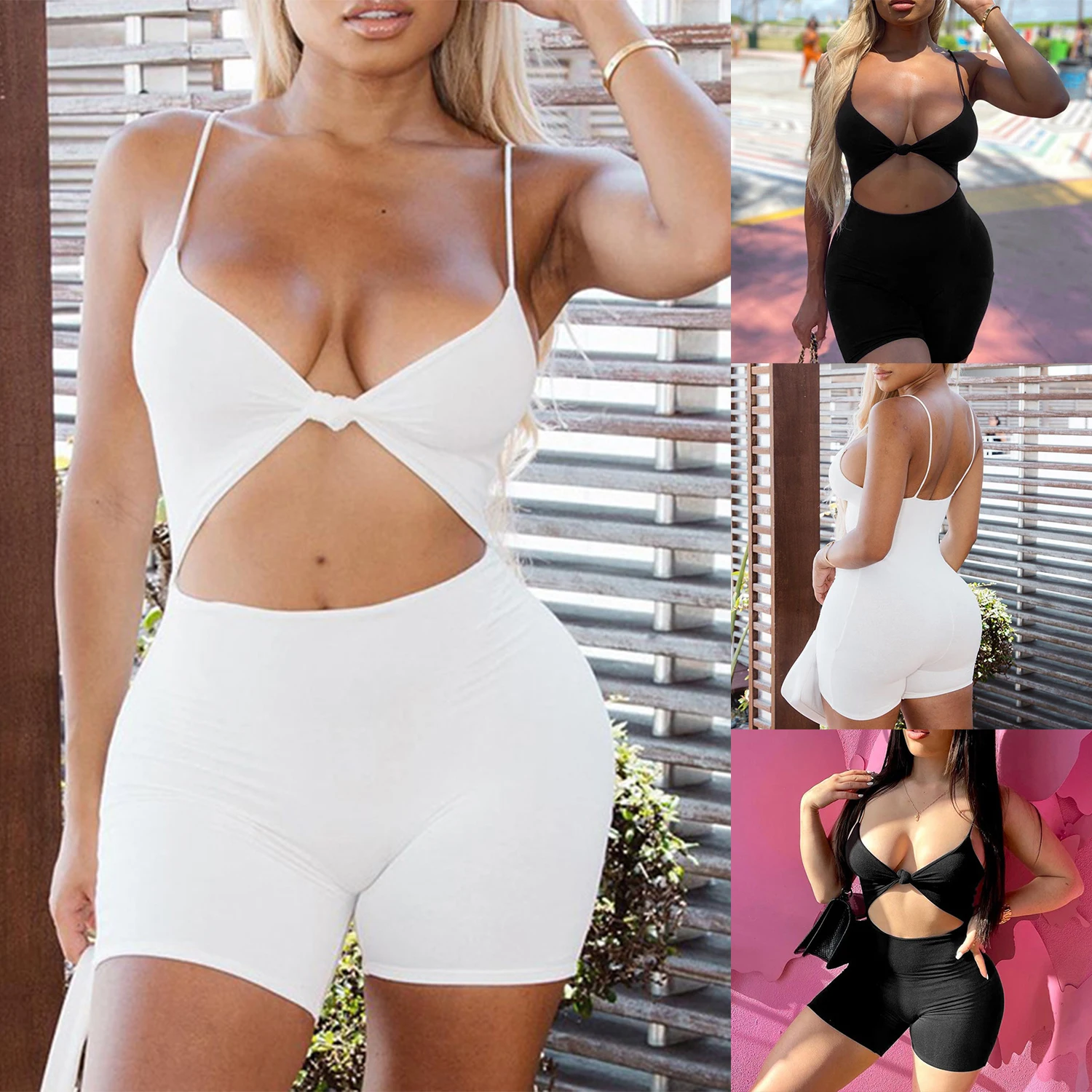 Summer Rompers Womens Jumpsuit Shorts Female Sleeveless One Piece Outfit Sexy Bodycon Jumpsuit Women Playsuit
Summer Rompers Womens Jumpsuit Shorts Female Sleeveless One Piece Outfit Sexy Bodycon Jumpsuit Women Playsuit