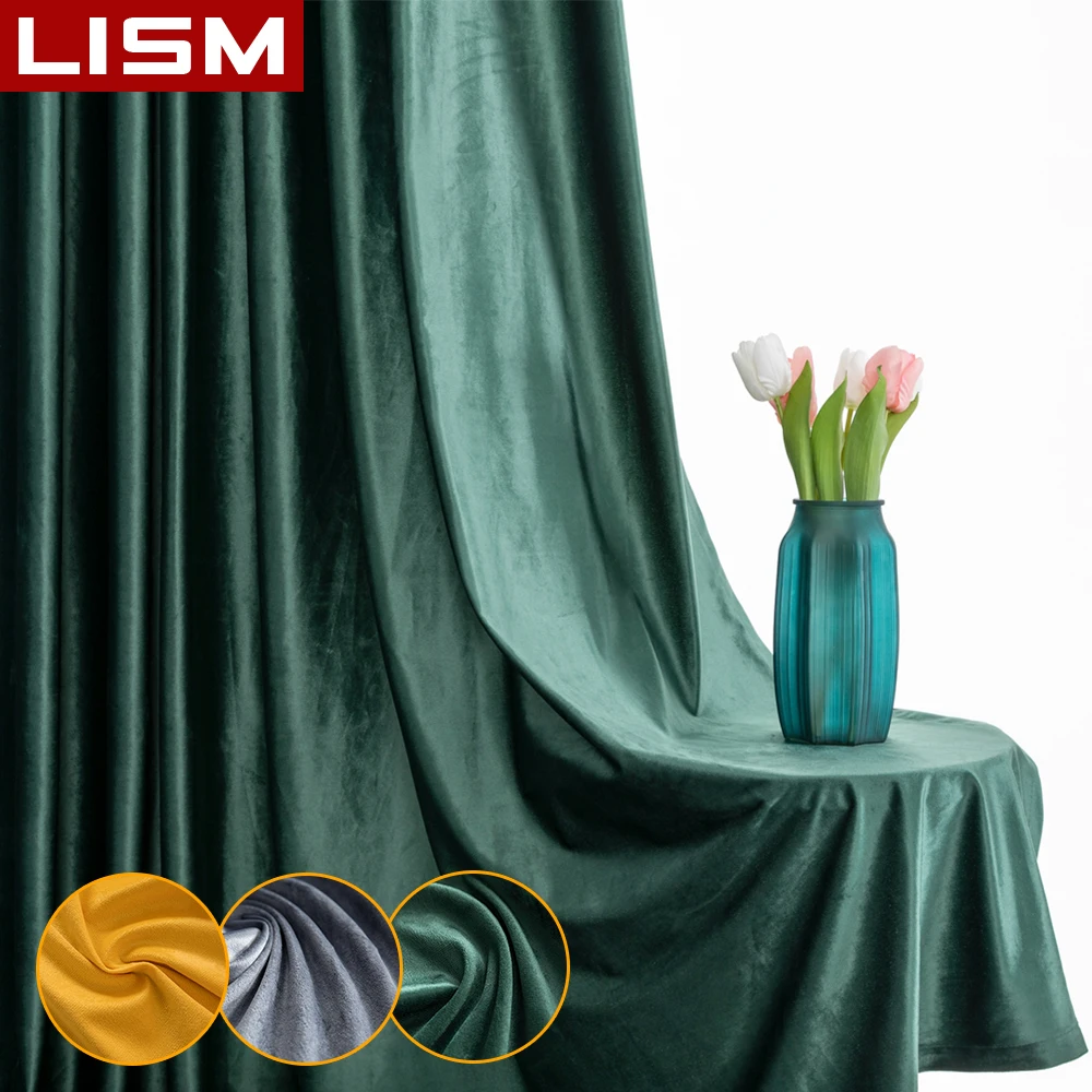 LISM Dutch Velvet 70% Shading Blackout Curtains For Living Room Bedroom Solid Luxury Curtains for the Room Window Treatment
LISM Dutch Velvet 70% Shading Blackout Curtains For Living Room Bedroom Solid Luxury Curtains for the Room Window Treatment