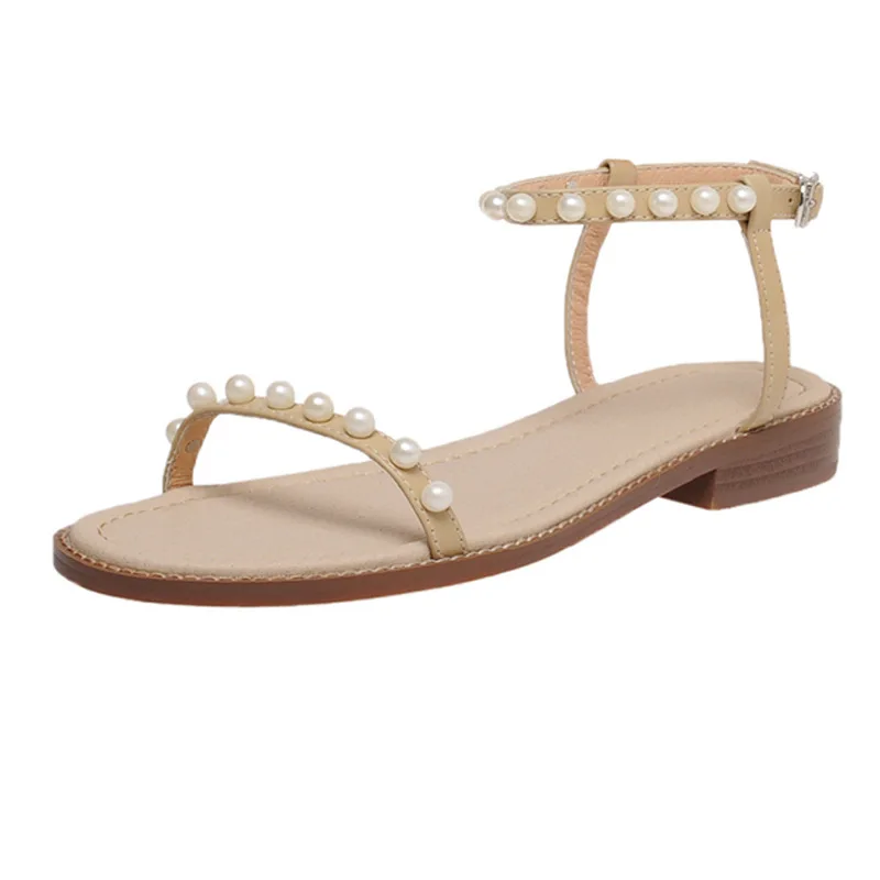 Flat Sandal Shoe Open Toe 2021 Summer Buckle Strap Clear Heels Suit Female Beige Without Low Peep Black Girls Comfort Pearl New
Flat Sandal Shoe Open Toe 2021 Summer Buckle Strap Clear Heels Suit Female Beige Without Low Peep Black Girls Comfort Pearl New