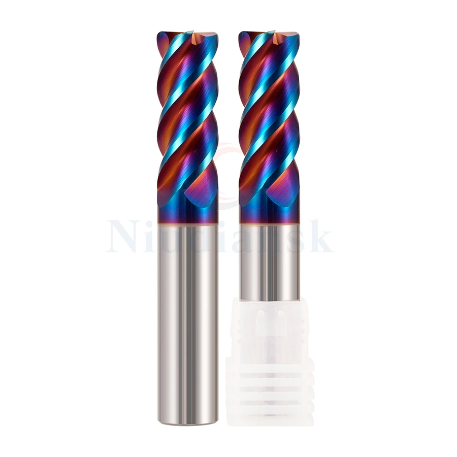 HRC65 4blade tungsten steel round nose milling cutter Carbide bull nose end mill R Angle Blue Nano CNC Lathe Harden milling Tool
HRC65 4blade tungsten steel round nose milling cutter Carbide bull nose end mill R Angle Blue Nano CNC Lathe Harden milling Tool
