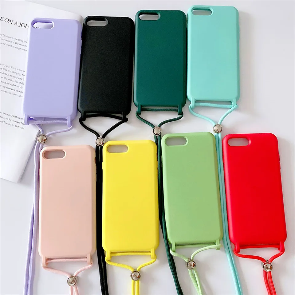 Necklace Lanyard Phone Case For iPhone 11 Pro X XR XS Max 7 8 6 6s Plus Liquid Silicone Case Cord Crossbody with Rope Soft Cover
Necklace Lanyard Phone Case For iPhone 11 Pro X XR XS Max 7 8 6 6s Plus Liquid Silicone Case Cord Crossbody with Rope Soft Cover