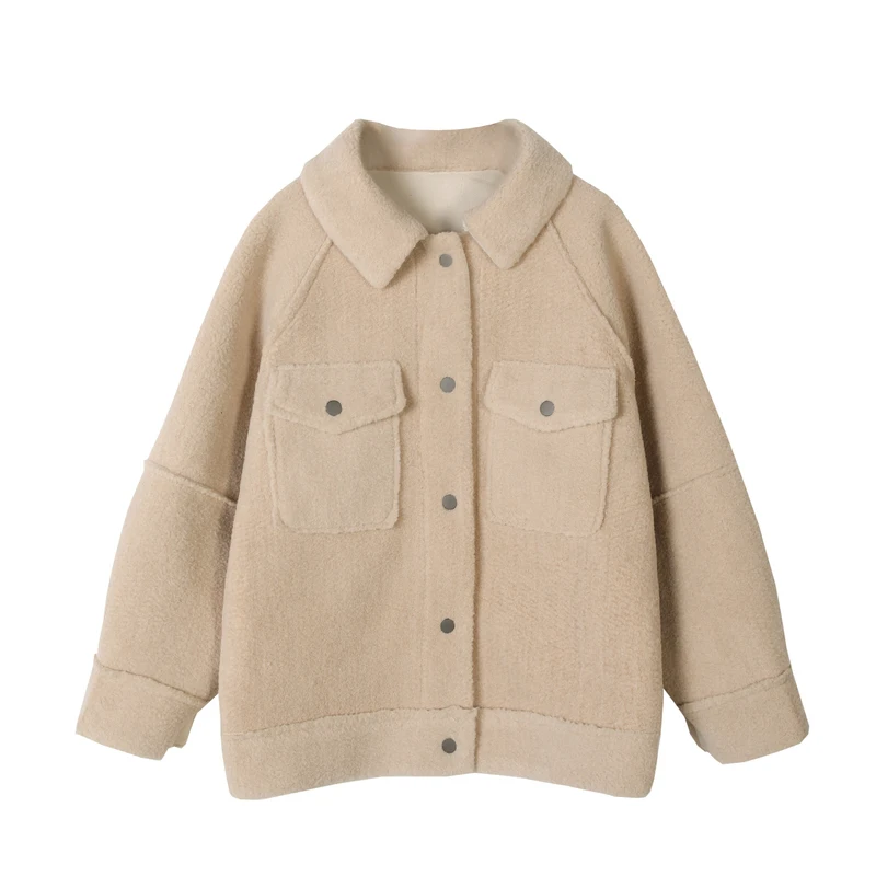 Winter Coat Women Warm Faux Fur Lambswool Plush Coats Korea Fahion Female Outerwear Clothing Ladies Long Sleeve Oversized Jacket
Winter Coat Women Warm Faux Fur Lambswool Plush Coats Korea Fahion Female Outerwear Clothing Ladies Long Sleeve Oversized Jacket