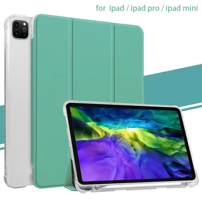 2020 Pencil Holder Tablets Case for Ipad Pro 11 2020/pro 10.5/air 1 2 3/mini 4 5 Folding Silicon Cover for Ipad 9.7/10.2 2018
2020 Pencil Holder Tablets Case for Ipad Pro 11 2020/pro 10.5/air 1 2 3/mini 4 5 Folding Silicon Cover for Ipad 9.7/10.2 2018