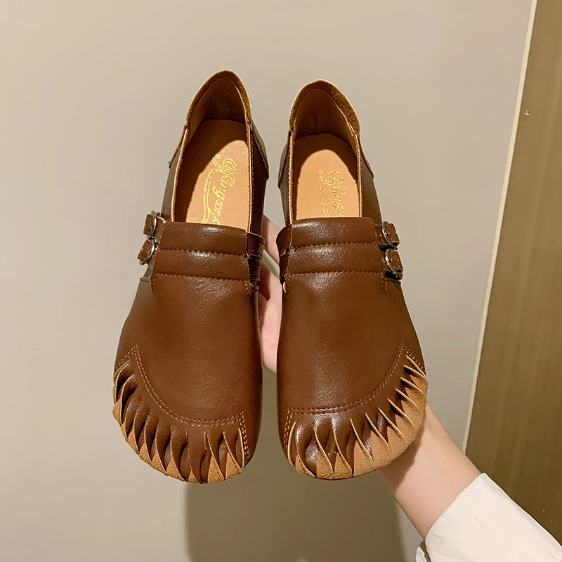 Autumn Women Shoes Leather Shoes Flat Shoes Ladies Retro Casual Shoes Soft Sole Fashion Ladies Leather Shoes Flats Shoes Zapatos
Autumn Women Shoes Leather Shoes Flat Shoes Ladies Retro Casual Shoes Soft Sole Fashion Ladies Leather Shoes Flats Shoes Zapatos