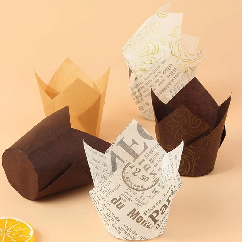 50Pcs WrapTulip Flower Chocolate Cupcake Wrapper Baking Muffin Paper Liner Disposable Paper Cake Holder Decoration Tool Mold
50Pcs WrapTulip Flower Chocolate Cupcake Wrapper Baking Muffin Paper Liner Disposable Paper Cake Holder Decoration Tool Mold