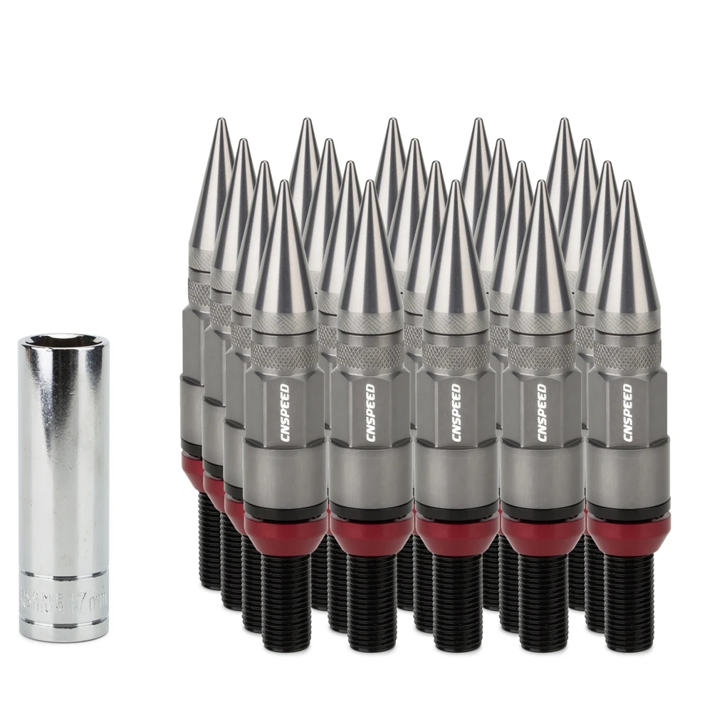 20pcs Steel Conical Seat Lug Nuts m14x1.5 38MM thead Wheel Bolts With 40MM Spike Extended Tuner For Audi Benz BMW Volkswagen
20pcs Steel Conical Seat Lug Nuts m14x1.5 38MM thead Wheel Bolts With 40MM Spike Extended Tuner For Audi Benz BMW Volkswagen