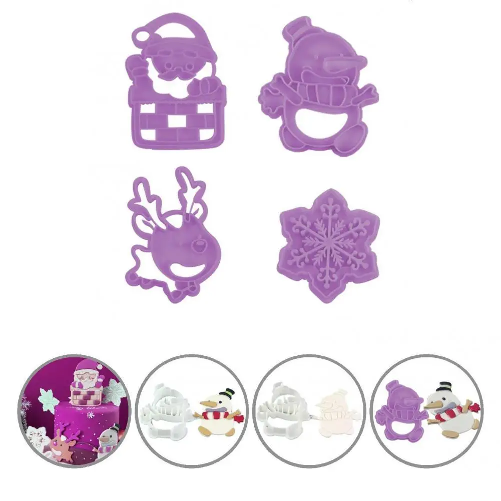 Practical Cookie Cutter Reused Eco-Friendly 3D Santa Elk Cookie Stamp Pastry Cutter Biscuits Die 4Pcs/Set
Practical Cookie Cutter Reused Eco-Friendly 3D Santa Elk Cookie Stamp Pastry Cutter Biscuits Die 4Pcs/Set