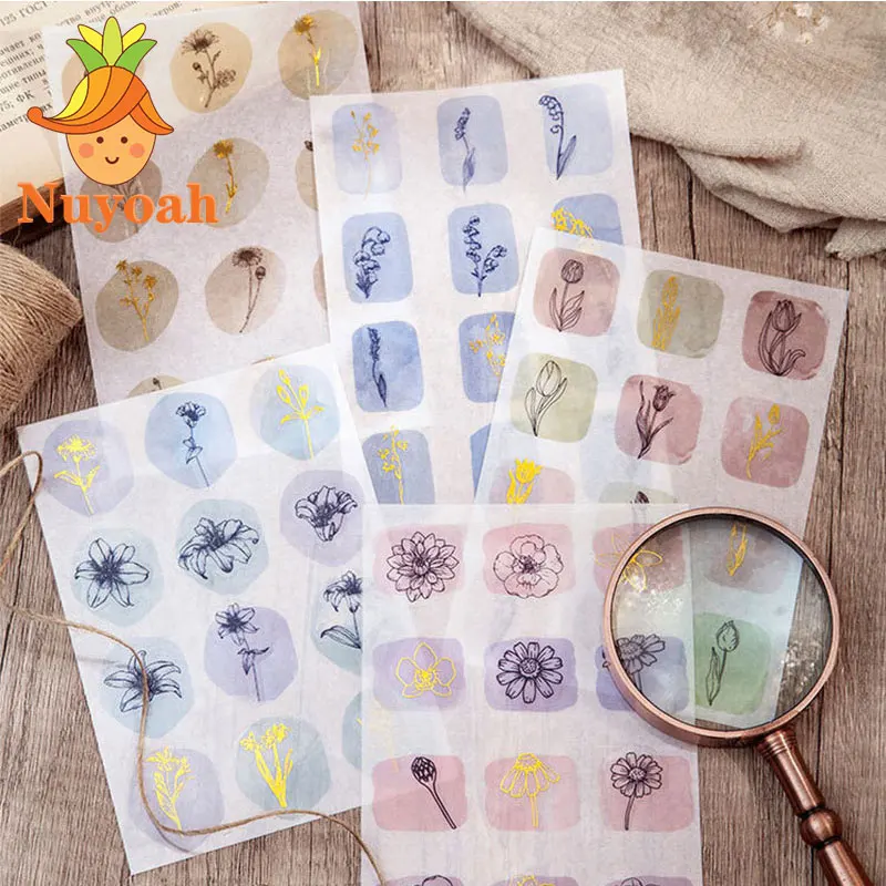 2 Pcs Plant Flowers Hot Stamping Sticker DIY Journal Scrapbooking Decoration Phone Stickers Kawaii Stationery Accessories
2 Pcs Plant Flowers Hot Stamping Sticker DIY Journal Scrapbooking Decoration Phone Stickers Kawaii Stationery Accessories