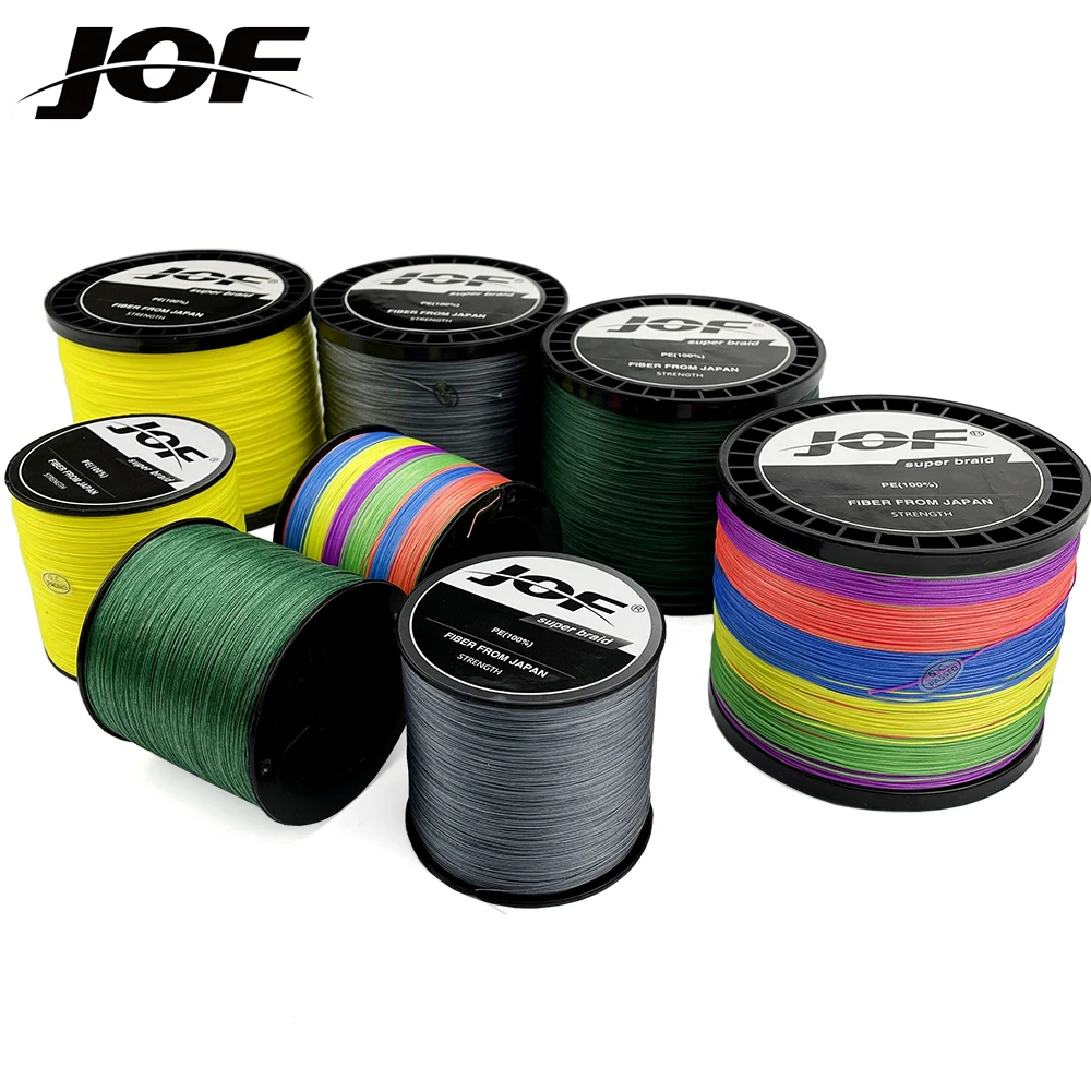 JOF Braided Fishing Line Multifilament 12 Strands 25-135LB 1000M/500M/300M/100M Japan PE Wire Super Strong Weaves
JOF Braided Fishing Line Multifilament 12 Strands 25-135LB 1000M/500M/300M/100M Japan PE Wire Super Strong Weaves