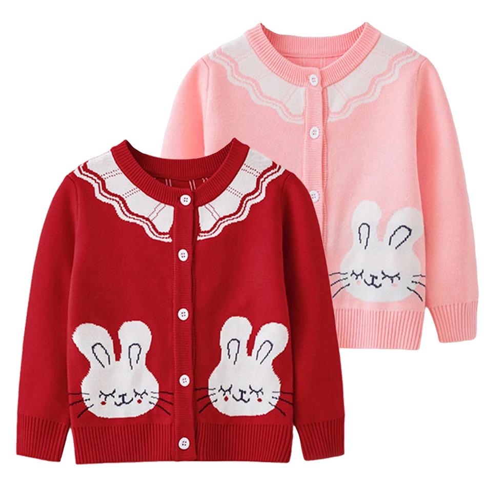 Autumn Winter Baby Girl Warm Clothing Children Cartoon Rabbit Print Cardigan Knitted Sweater Pullover Girl Christmas Costume
Autumn Winter Baby Girl Warm Clothing Children Cartoon Rabbit Print Cardigan Knitted Sweater Pullover Girl Christmas Costume