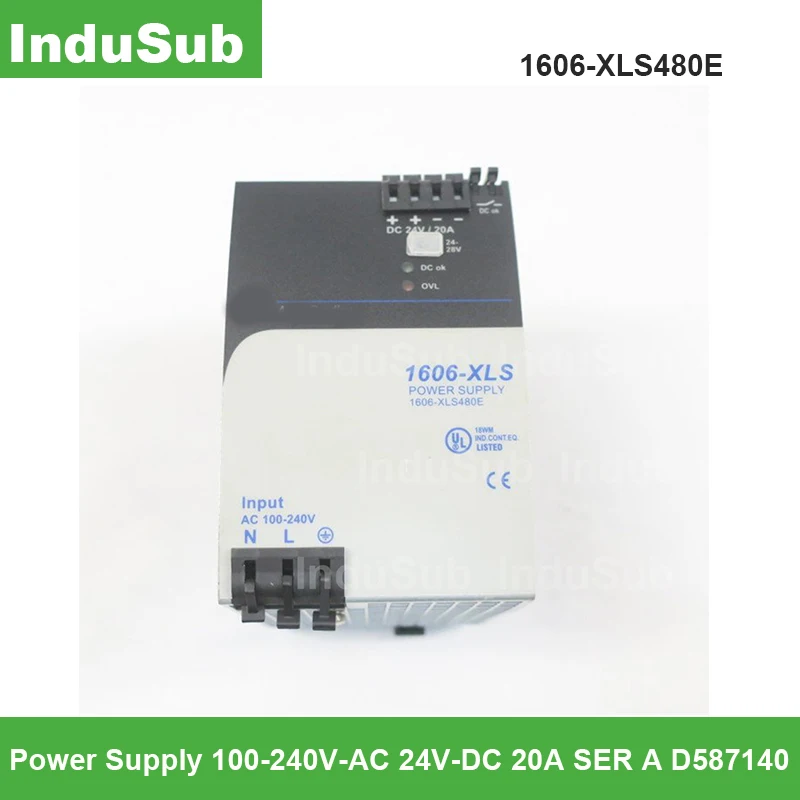 Блок питания 1606-XLS480E, 100-240V-AC 24V-DC 20A SER A D587140, производительность семьи
Блок питания 1606-XLS480E, 100-240V-AC 24V-DC 20A SER A D587140, производительность семьи