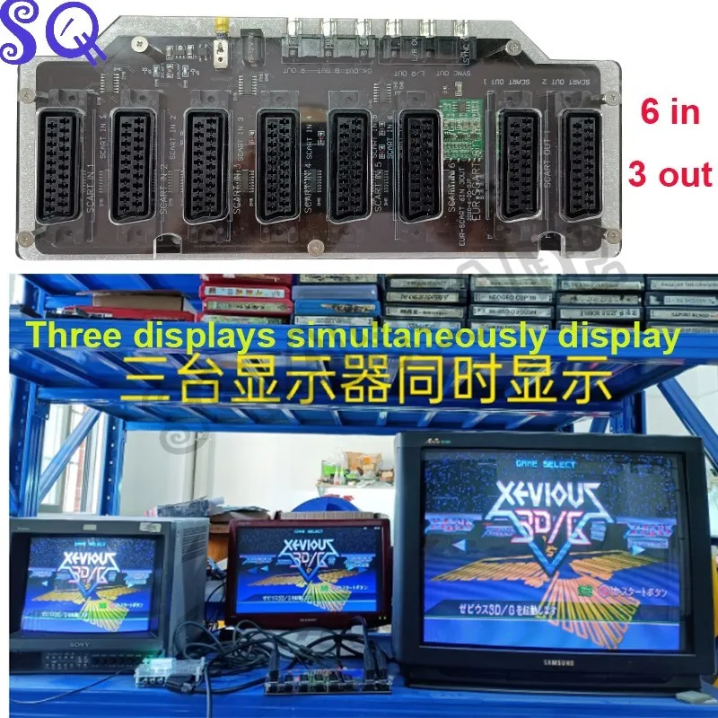 EUR Scart Distributor 6 input 3 output RGBS Fully Automatic Video Converter Switcher Divider board for md/sfc/ps123/ss/dc/box
EUR Scart Distributor 6 input 3 output RGBS Fully Automatic Video Converter Switcher Divider board for md/sfc/ps123/ss/dc/box