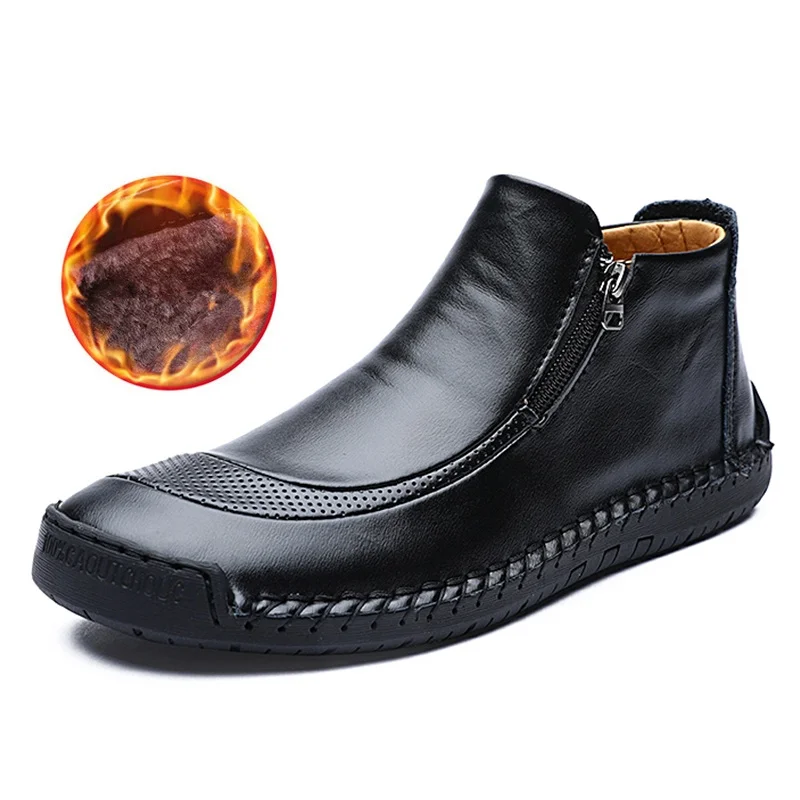Men's Winter Boots 2021 New Leather Boots Men's Snow Boots Super Comfortable Winter Shoes Men's Ankle Boots Fur Men's Shoes
Men's Winter Boots 2021 New Leather Boots Men's Snow Boots Super Comfortable Winter Shoes Men's Ankle Boots Fur Men's Shoes