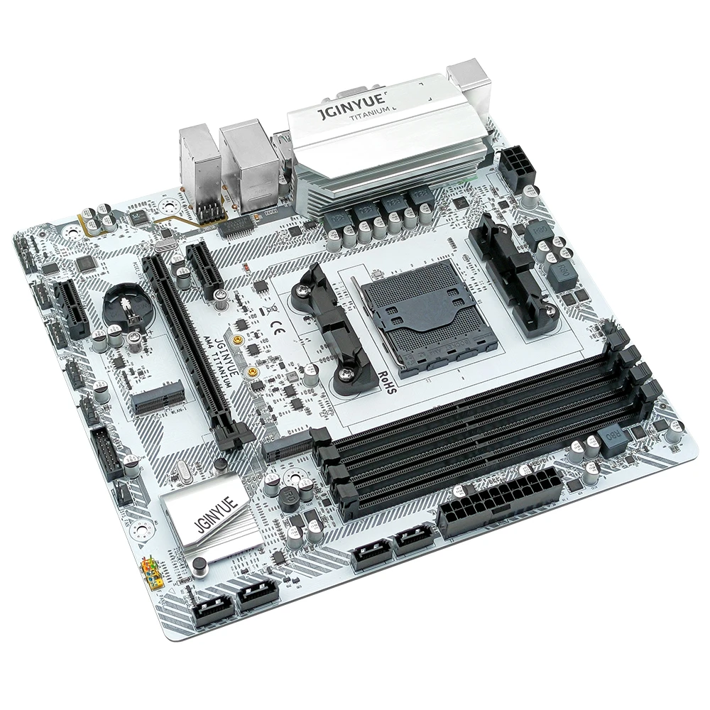

AMD B350 Socket AM4 Motherboard support AMD 1331 R3 R5 R7 2600 3600 serise processor DDR4 Desktop memory of JGINYUE AM4 TITANIUM