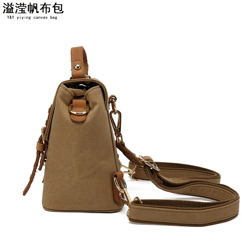 New High-end Ladies Leisure Backpack Mini Women Backpack Purse High-End Waterproof Canvas Material Leather Handle
New High-end Ladies Leisure Backpack Mini Women Backpack Purse High-End Waterproof Canvas Material Leather Handle