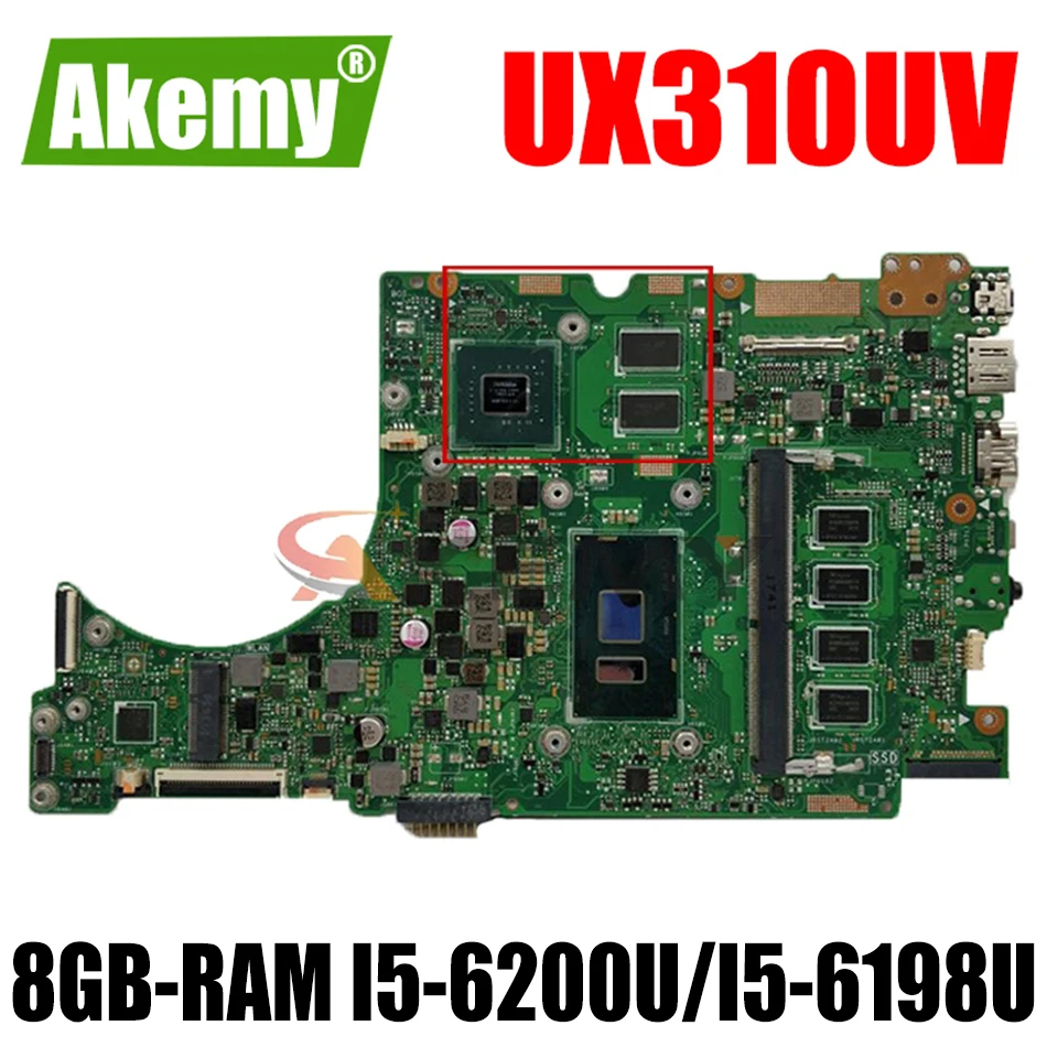 Akemy UX310UV for ASUS ZenBook UX310UQ UX310UQK UX310U original mainboard 8GB-RAM I5-6200U/I5-6198U GT940MX-2GB
Akemy UX310UV for ASUS ZenBook UX310UQ UX310UQK UX310U original mainboard 8GB-RAM I5-6200U/I5-6198U GT940MX-2GB