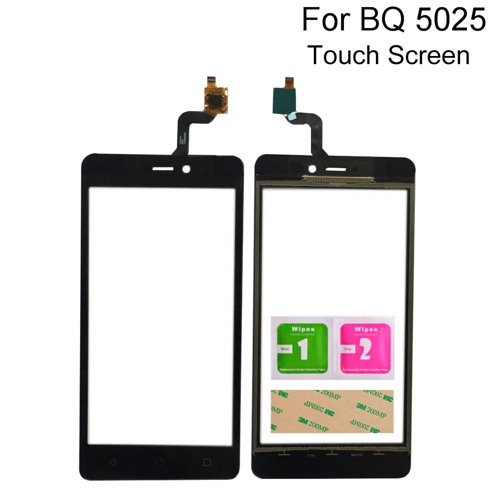 Мобильный сенсорный экран для BQ BQS-5025 BQS 5025 BQS5025 Стекло Объектив дигитайзер лента