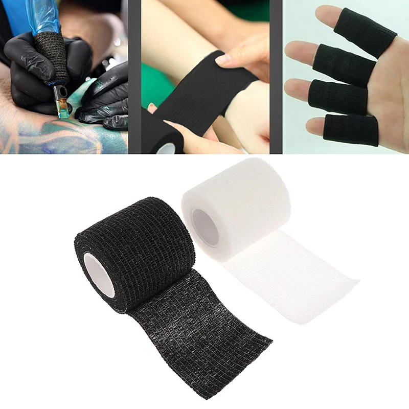 Black White Tattoo Handle Bandage Tape Anti-slip Waterproof Disposable Self-adhesive Grip Cover Wrap Elastic Bandage 
Black White Tattoo Handle Bandage Tape Anti-slip Waterproof Disposable Self-adhesive Grip Cover Wrap Elastic Bandage