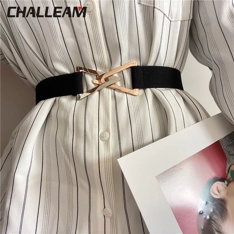 

Triangle belt women's decorative elastic elastic band dress sweater all-match fashion metal jeans jacket belt x254