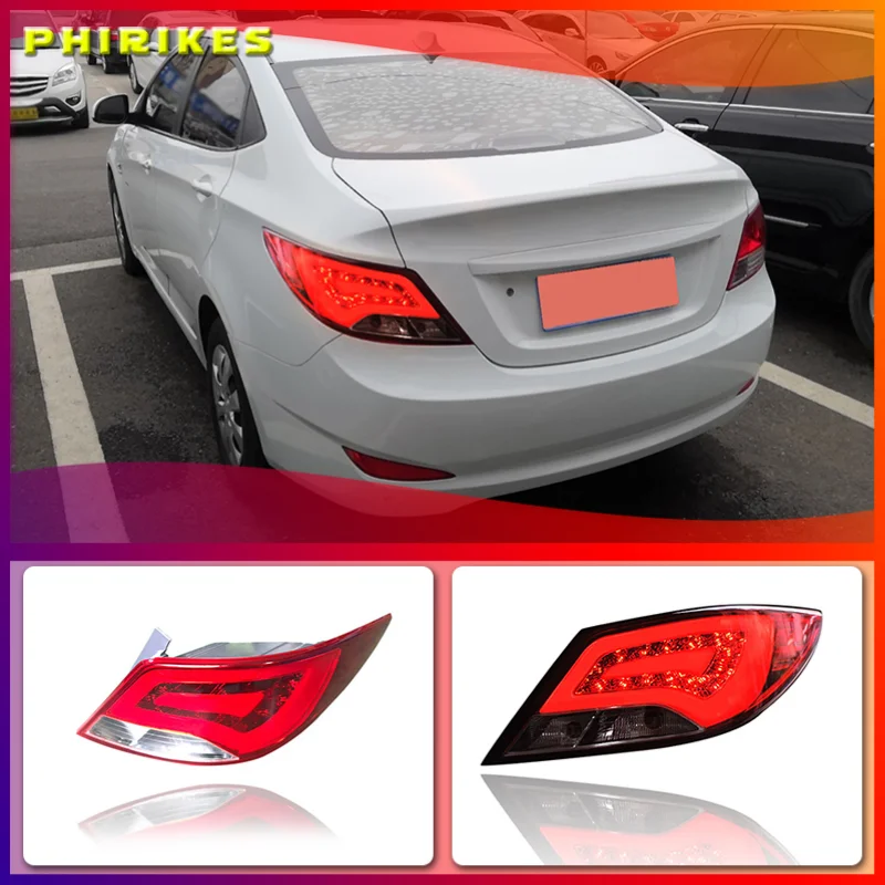 LED Tail Lamp for Hyundai Accent/Verna/Solaris 2010 2011 2012 2013 Red Smoke Black LED Tail Light Turning Signal Brake Light
LED Tail Lamp for Hyundai Accent/Verna/Solaris 2010 2011 2012 2013 Red Smoke Black LED Tail Light Turning Signal Brake Light