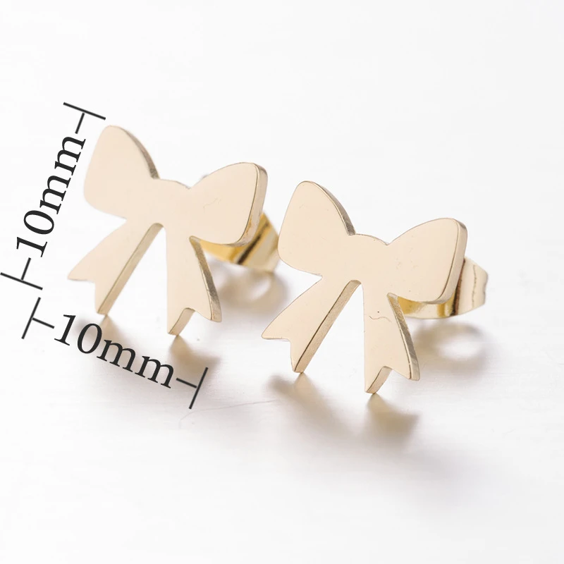 Stainless Steel 316 Gold Steel Minimalism Mini 5301535 Bowknot Stud Earrings No Easy Fade Anti-allergy Push Back
Stainless Steel 316 Gold Steel Minimalism Mini 5301535 Bowknot Stud Earrings No Easy Fade Anti-allergy Push Back
