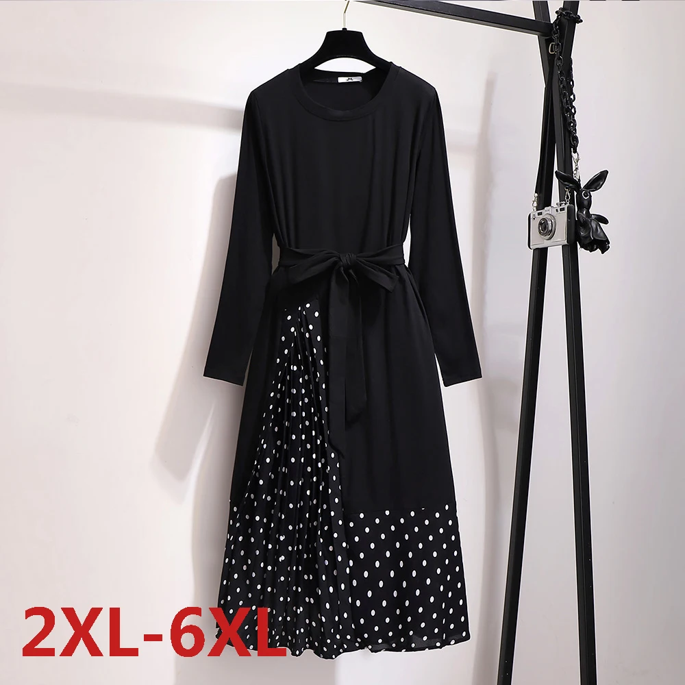 Spring O-Neck Mid-Calf High Waist Dress Big Plus Size Solid Poly Dot Elegant Office Ladies Bow Chiffon Tunic Ruffles Midi Dress
Spring O-Neck Mid-Calf High Waist Dress Big Plus Size Solid Poly Dot Elegant Office Ladies Bow Chiffon Tunic Ruffles Midi Dress
