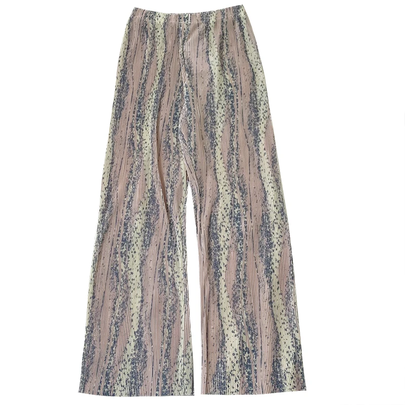 Pink Tie Dye Pleating Summer Pants Women Elastic High Waist Loose Thin Wide Leg Floor Pants
Pink Tie Dye Pleating Summer Pants Women Elastic High Waist Loose Thin Wide Leg Floor Pants