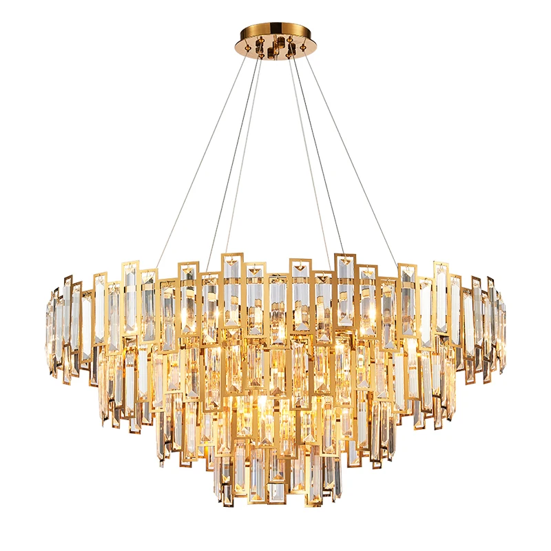 Постмодерн роскошный светодиодный подвесной светильник для ресторана Хрустальный подвесной светильник для гостиной из нержавеющей стали ... 
Постмодерн роскошный светодиодный подвесной светильник для ресторана Хрустальный подвесной светильник для гостиной из нержавеющей стали ...