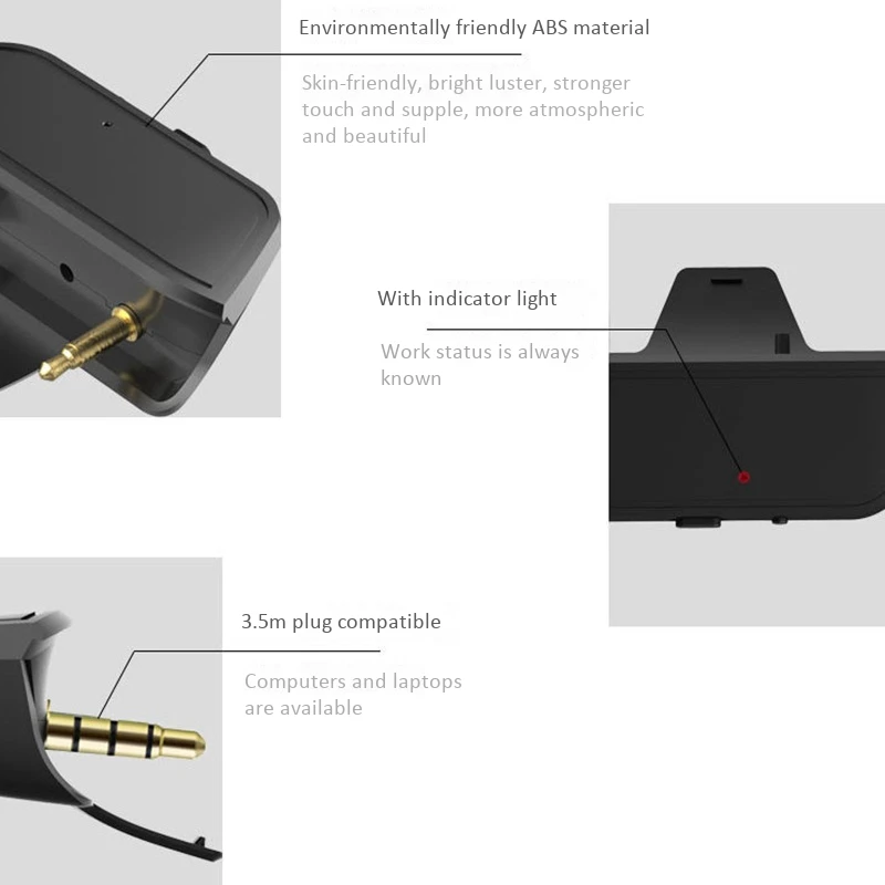 Earphone Adapter Converter for XB1 Controller Game Accessories with LED Indicator
Earphone Adapter Converter for XB1 Controller Game Accessories with LED Indicator