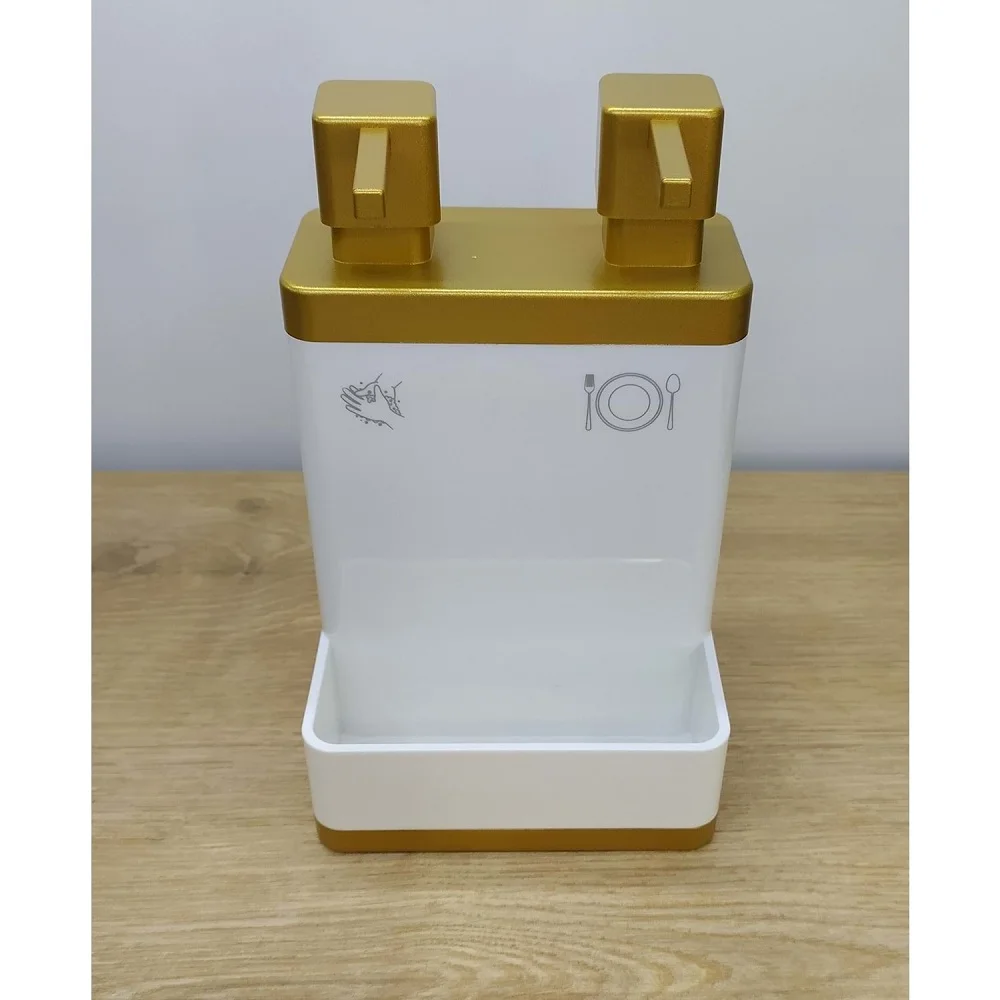 Double Liquid Soap Dispenser Acrylic Dish Sponge Holder Kitchen Bathroom Accessories 3 Colors Washing Refillable Decorative
Double Liquid Soap Dispenser Acrylic Dish Sponge Holder Kitchen Bathroom Accessories 3 Colors Washing Refillable Decorative