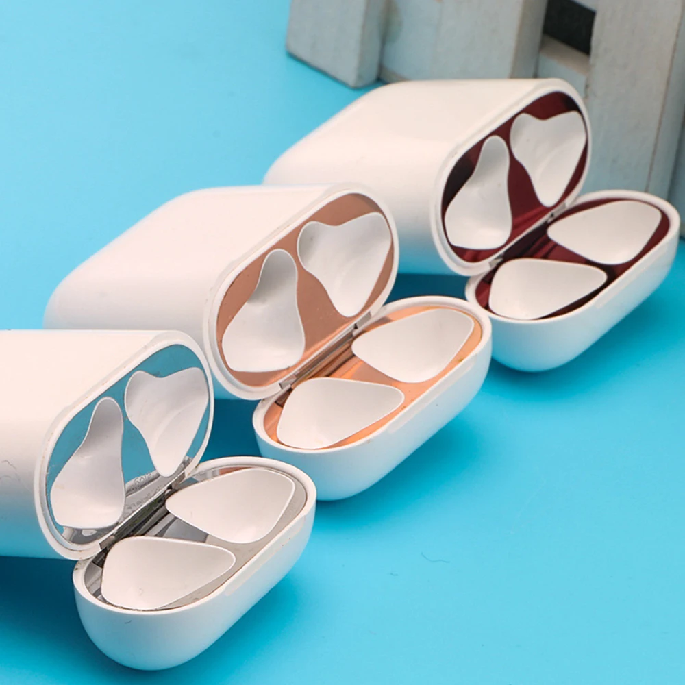 GOOYIYO металлическая совместимая защита от пыли кожи для AirPods 1 2 с проводным