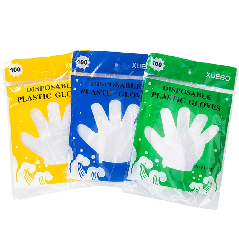100Pcs/set Transparent Plastic Disposable Gloves One-off BBQ Gloves Eco-friendly Food Cooking House Bathroom Gloves AKC6422
100Pcs/set Transparent Plastic Disposable Gloves One-off BBQ Gloves Eco-friendly Food Cooking House Bathroom Gloves AKC6422