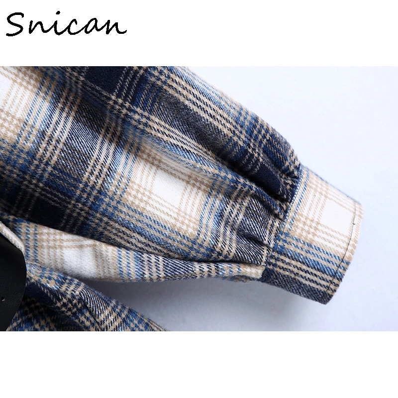 Snican tweed plaid winter blouse casual ladies asymmetric long shirts with belt za 2020 women vintage tops ropa mujer feminina
Snican tweed plaid winter blouse casual ladies asymmetric long shirts with belt za 2020 women vintage tops ropa mujer feminina