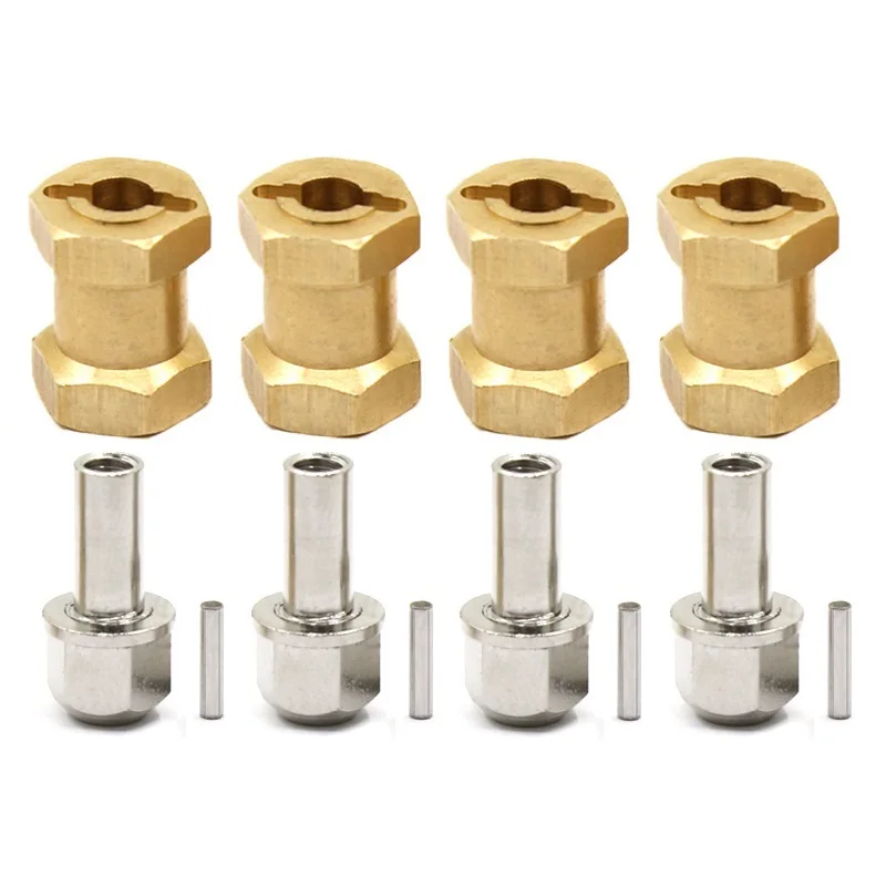 4PCS Brass 12MM Wheel Hex Extended Adapter Extension Combiner Coupler for 1/10 RC Crawler Car Axial SCX10 90046 D90 
4PCS Brass 12MM Wheel Hex Extended Adapter Extension Combiner Coupler for 1/10 RC Crawler Car Axial SCX10 90046 D90