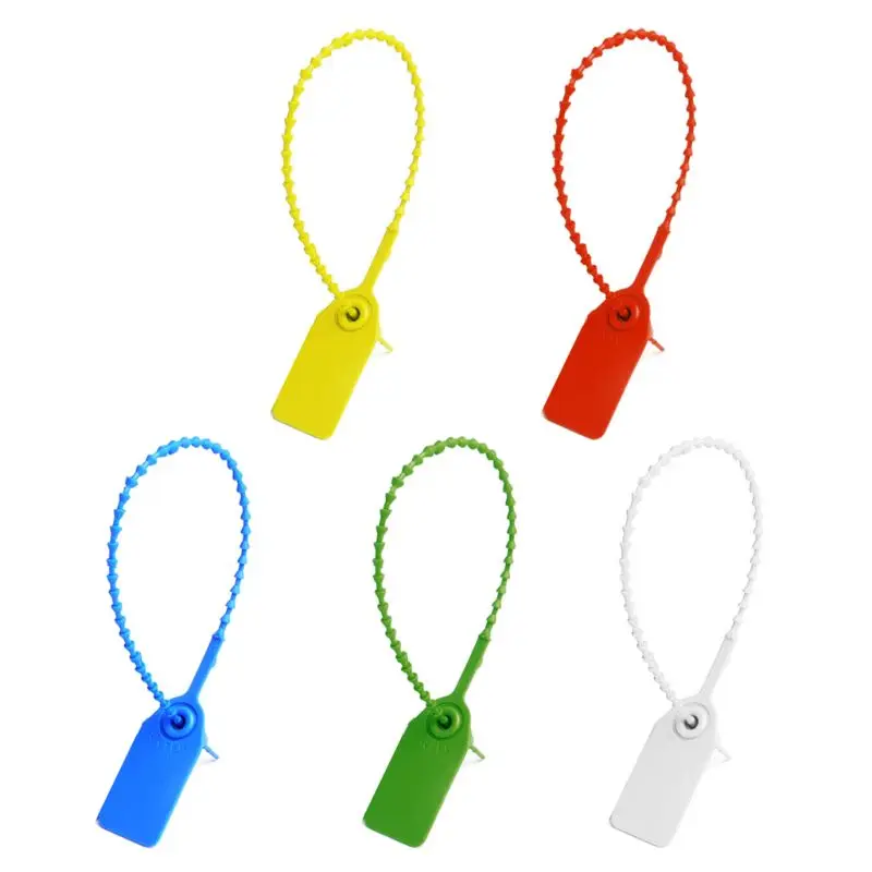100Pcs Disposable Plastic Pull-Tite Security Seals Signage Numbered Self Locks 
100Pcs Disposable Plastic Pull-Tite Security Seals Signage Numbered Self Locks