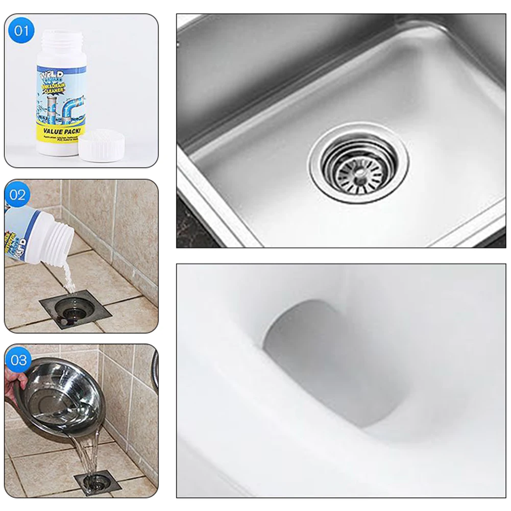 Sink Drain Bottled Powerful Cleaner Closestool Toilet Kitchen Deodorization Clogging Sewer Dredging Dredge Agent Pipe
Sink Drain Bottled Powerful Cleaner Closestool Toilet Kitchen Deodorization Clogging Sewer Dredging Dredge Agent Pipe
